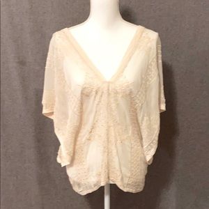 NWOT Language women’s top